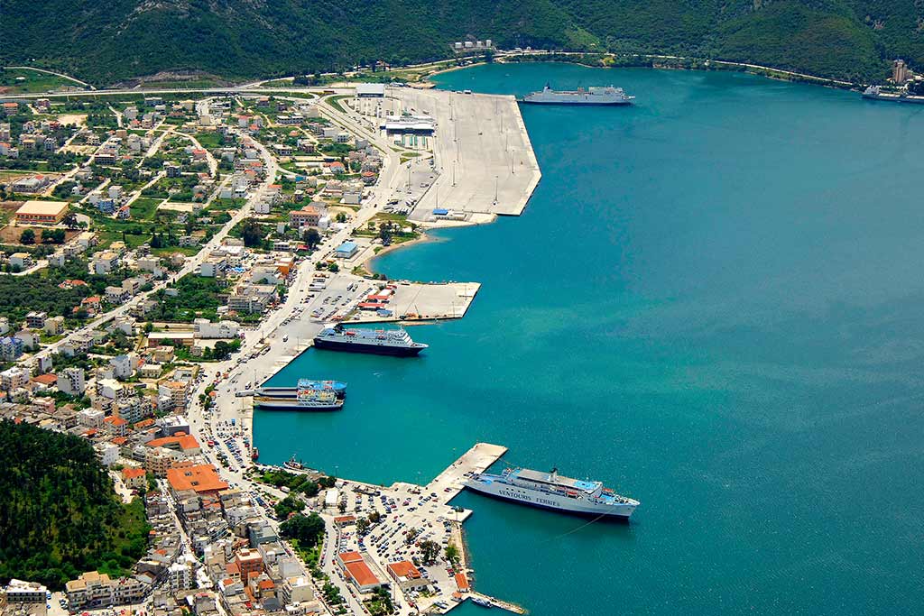 Korfu kompozás Igoumenitsa kikötő