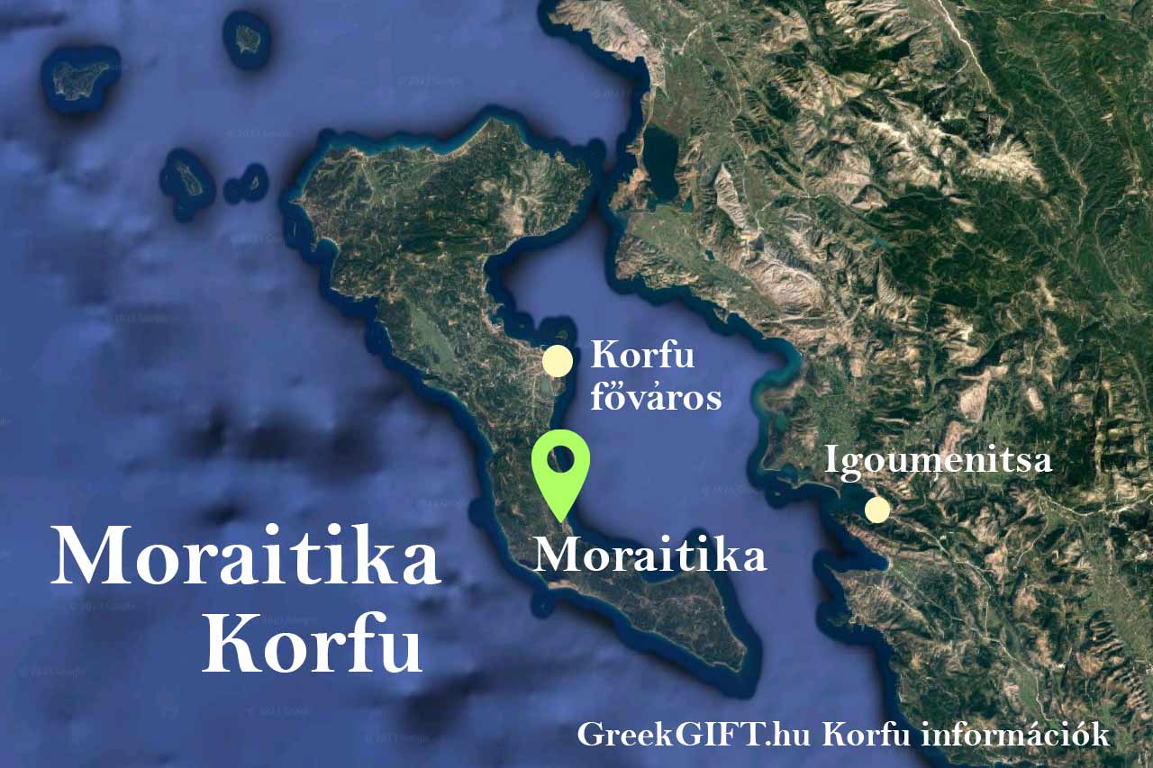 Moraitika térkép